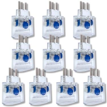 Imagem de Kit 10 Dps Protetor Clamper Contra Surtos Raios e Queda de Energia Pocket 3 Pinos 10a