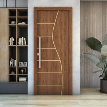 Imagem de Porta De Madeira  Frisada U.V  210cm x 80cm - R10S