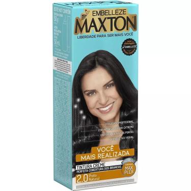 Imagem de Tinta de Cabelo Maxton Preto Natural 2.0 Tintura Cremosa Eco