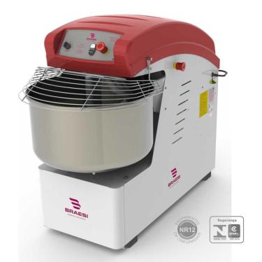 Imagem de Amassadeira Espiral Trifásico 40 kg aes - 40/1 N Braesi