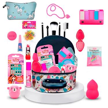 Imagem de Maleta De Maquiagem Infantil Completa Com Itens De Beleza BZ66
