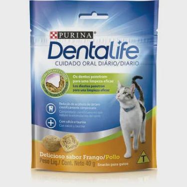 Imagem de Petisco Purina Dentalife Cuidado Oral Diário Para Gatos Sabor Frango 40g