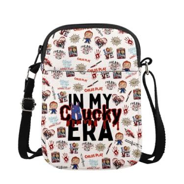 Imagem de MAOFAED Presente Chucky, bolsa tiracolo In My Chucky Era, presente de filme de terror, lembrancinha de festa de Halloween, presente de fã Chucky, Chuckyeracb