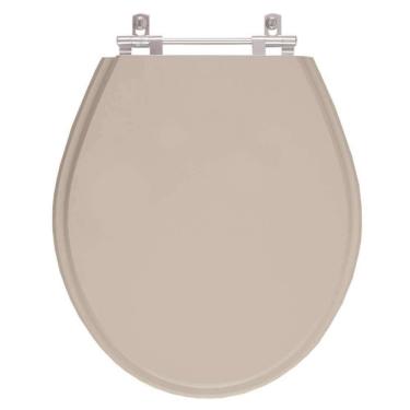 Imagem de Assento Sanitario Poliester Ravena Bege Saara Para Vaso Deca
