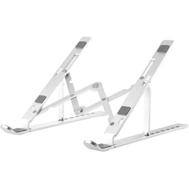 Imagem de Suporte Para Notebook e Macbook de Alumínio Dobrável – Design Ergonômico e Portátil para Conforto e Mobilidade