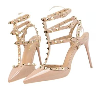 Imagem de Scarpin Salto Alto com Spikes (Nude, BR, Adulto, Numérico, 35)