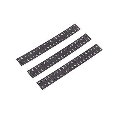 Imagem de 3PCS Keys Adesivos 17? Chave Kalimba Staff Rótulos de Piano de Piano de Piano de Piano de Decoração e impactos. Adesivo de Keys Stickalimba adesivos17? Key Kalimba Adesivo Piano Piano (Preto)