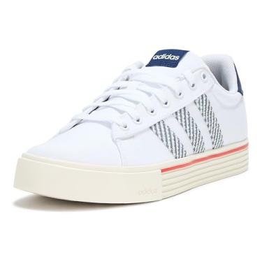 Imagem de adidas Tênis unissex adulto Daily 4.0, Branco/azul escuro/branco, 7.5 Women/6.5 Men