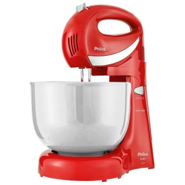 Imagem de Batedeira Philco Paris 4 velocidades e Botão Turbo 350W Vermelha - 220V