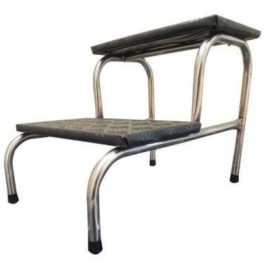 Imagem de Escada 2 Degraus Aço Inox Medcombo