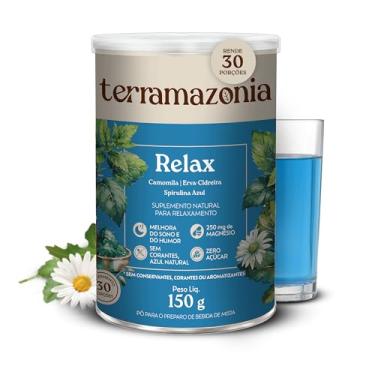 Imagem de TERRAMAZONIA Relax - Bebida Funcional Mista Pronta para Consumo - Relaxante Natural - Sono Adequado, Equilíbrio e Bem-Estar - Magnésio, Spirulina Azul, Camomila, Cidreira, Maracujá - 150g