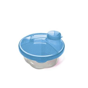 Imagem de Porta Leite Em Pó Para Bebê 3 Divisórias - INJETEMP, Azul