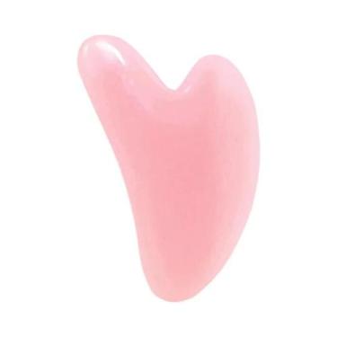 Imagem de Rolo Massageador Facial Rosa De Cabeça Dupla Bastão De Beleza Em Forma