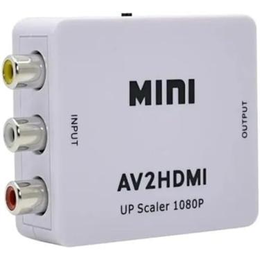 Imagem de Kit Com 20 Conversor Adaptador Video 3 Rca Av P/Hdmi 1080P REAL Conversor De Vídeo e Áudio