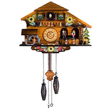 Imagem de Kintrot Relógio cuco, pêndulo, quartzo, relógio de parede, floresta negra, chalé, casa, decoração de casa