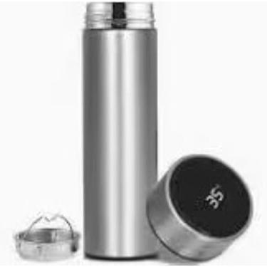 Imagem de Garrafa Térmica Inteligente 500ml em Aço Inoxidável,Display LED de Temperatura,Isolamento a Vácuo, Conserva Líquidos Quentes ou Frios, Material Resistente, Vedação Segura e Fácil de Limpar