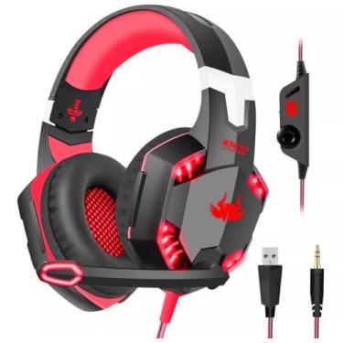 Imagem de Fone De Ouvido Gamer Headset Knup Kp-455A Com Led Microfone
