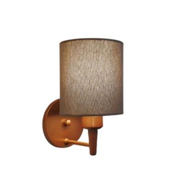 Imagem de Arandela Cilíndrica Vivare Md-2009 Cobre Cúpula em Tecido - Bivolt