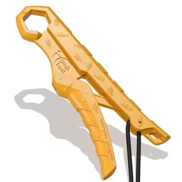 Imagem de SNAIL TRAIL Pegador flutuante de peixe de 19 cm/23 cm, garra de pesca, alicate de boca de peixe-gato, suporte de robalo pescado, grampo de gancho de balança digital, ferramenta de aderência labial de