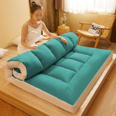 Imagem de Colchão De Chão Japonês Acolchoado Engrossar Tatami Mat Almofada De Dormir Dobrável Roll Up Almofada De Dormir Colchão Acolchoado Para Sofá De Acampamento, 001, 3, 180 * 200CM