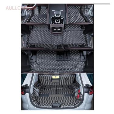Imagem de Tapetes automotivos compatíveis com Tiggo 8 Pro MAX 2023-2024, almofadas personalizadas para os pés, carpete de salão com cobertura total, acessórios para interior, 7 assentos(Beige 1 with trunk)