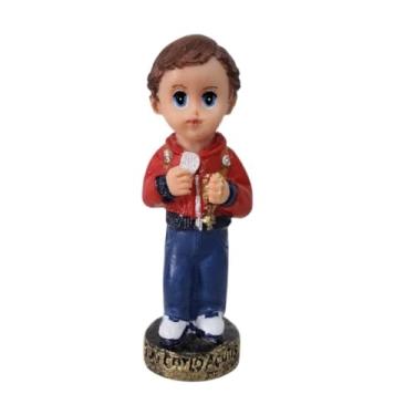 Imagem de Imagem Infantil de São Carlo Acutis de Resina - 8 cm - Imagem Católica