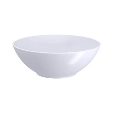 Imagem de Bowl Plástico 500ml Branco Coza Cumbuca Servir Iogurte Frutas Sobremesas Cozy Avulso