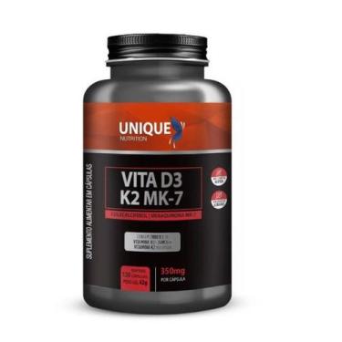 Imagem de Vitamina D3 K2 MK7 120 Cápsulas Unique Nutrition