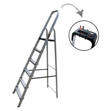 Imagem de Escada de Alumínio Doméstica com 6 Degraus ESC0026 BOTAFOGO