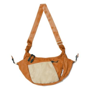 Imagem de Baboon to the Moon Crescent Crossbody Big – Bolsas transversais grandes para mulheres, bolsa de ombro de viagem, bolsas para mulheres, bolsas de mão, Caramel