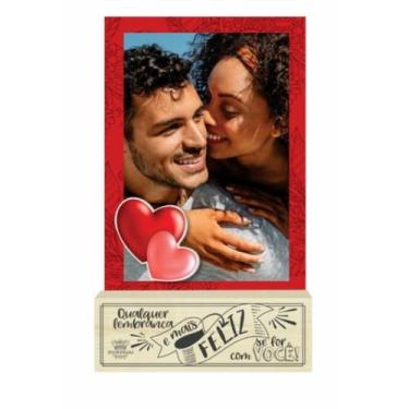 Imagem de Porta Retrato Madeirinha Cru Com Ima Qualquer Lembrança...21x13x3 - Ze