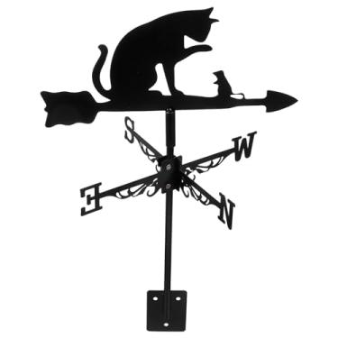 Imagem de YARNOW Cata-Ventos De Aço Inoxidável, Cata-Vento Jardim, Estacas Em Forma Gato E Rato, Ornamento Decorativo, Cata-Vento, Ferramenta Indicadora Direção Do Vento Para Quintal, Pátio, Gramado