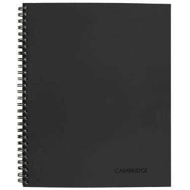 Imagem de Cambridge Caderno, Caderno de negócios, 21 x 28 cm, 80 folhas, pautado, notas de reunião, capa flexível, encadernado, cinza (06132)