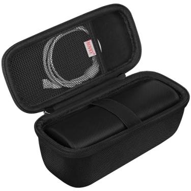 Imagem de BOVKE Estojo de transporte compatível com alto-falante sem fio Bluetooth portátil à prova d'água Sonos Roam 2, suporte de alto-falante Bluetooth com bolso de malha para acessórios de cabos de