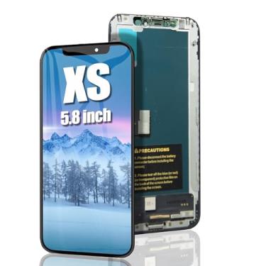 Imagem de EFAITHFIX Tela de substituição para iPhone Xs Tela LCD de 5,8 polegadas Tela sensível ao toque 3D Full HD Montagem de moldura compatível com o modelo A1920, A2097, A2098, A2099, A2100 com adesivo à