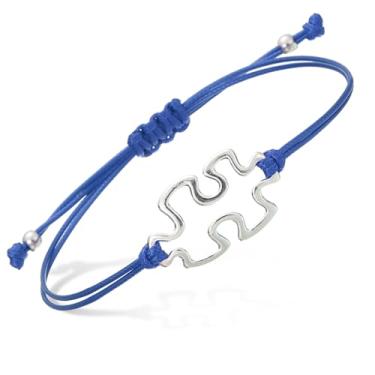 Imagem de PATIKIL Pulseira de corda de quebra-cabeça, pulseira de corda trançada feita à mão ajustável com pingente para amizade, joias artesanais faça-você-mesmo, 11.8 inch, Corda de cordão, Sem pedra