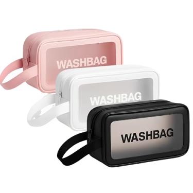 Imagem de Necessaire Feminina com Alça - Bolsa Organizadora de Maquiagem - Cosméticos - Perfume - Higiene Pessoal - Cores Sortidas