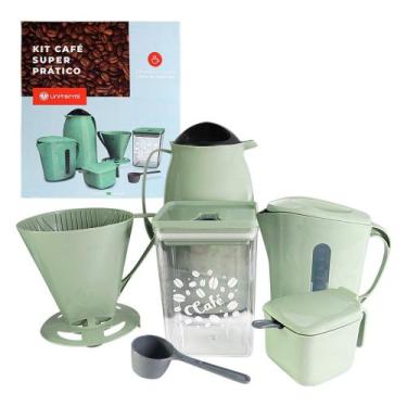 Imagem de Kit Café Super Prático com 6 Peças Verde - Unitermi