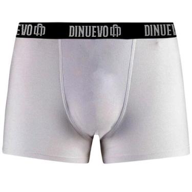 Imagem de Cueca Box Boxer Preta Em Algodão Macio Di Nuevo, Branco, P