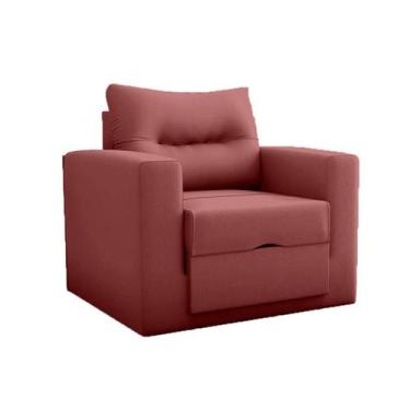 Imagem de Poltrona-Cama Marlene Solteiro - Veludo - Matrix, Veludo Rosê Gold