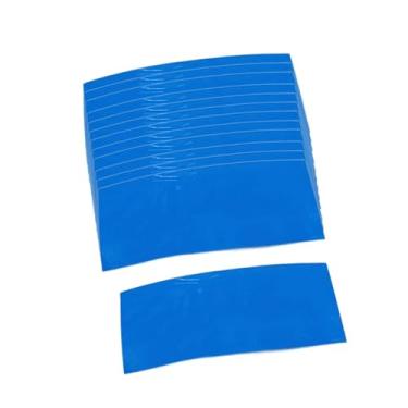 Imagem de YsXoWiui Kit com 100 Tubos Termoencolhíveis, Mangas de Vedação de Cabos, Envoltório de Bateria Elétrica Faça Você Mesmo, Azul, Tamanho real