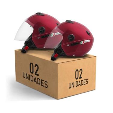 Imagem de Kit 2 Capacete Aberto New Atomic Elite Masculino Feminino Pro Tork, VE