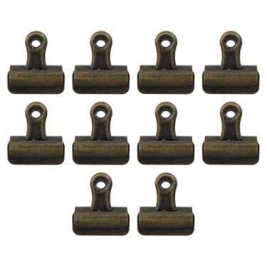 Imagem de Tighall Pacote com 10 clipes de metal para artesanato, sacos de comida, desenhos, fotos em casa, cozinha e escritório, clipe de vedação hermético, 32 mm - prata