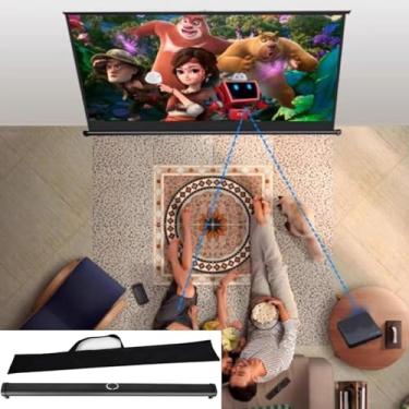 Imagem de Tela De Projeção Portátil De 30 Polegadas 40 Polegadas 50 Polegadas 4: 3/16: 9 Pequena Tela De Mesa Móvel Retrátil Com Armazenamento Bolsa Para Escolas Que Se Reúne, 04:03:00, 40in