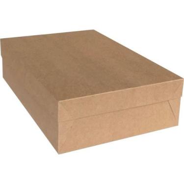 Imagem de Caixa para Presente com Tampa KRAFT GG 28X38X11CM Pacote com 10 Unidad
