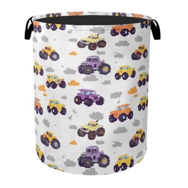 Imagem de Cesto de roupa suja dobrável de lona com alças - organizador de brinquedos, resistente para casa, quarto, dormitório, banheiro