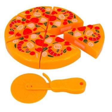 Imagem de Kit Pizza Cortador Crec Brinquedo Infantil Fast Food - Well Kids