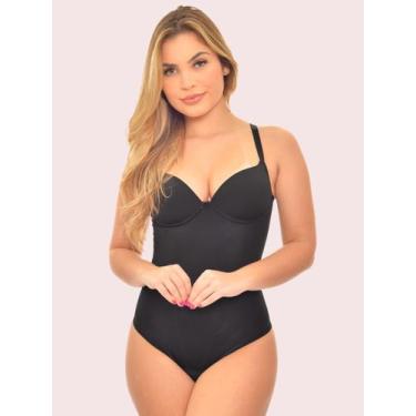 Imagem de Modelador Body de Bojo Colan Fio Dental Compressão - E.L, Preto, GG