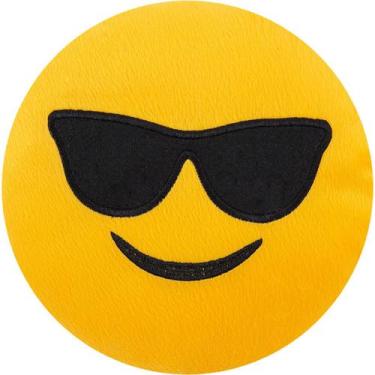 Imagem de Almofada Pelúcia Emoji Bordado Emoticon Whatsapp 28x28 CM - Vitor Bord