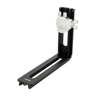 Imagem de Generic L Câmera de suporte Montagens versáteis de instalação fácil Metal Placa de liberação rápida horizontal vertical para tripés Video VideoMcorder, Preto
